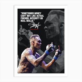 Israel Adesanya Quotes 3 Art Print