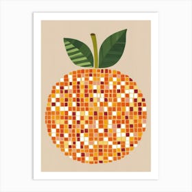 Orange Mosaic 52 Art Print