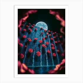 Roses In The Water Art Print