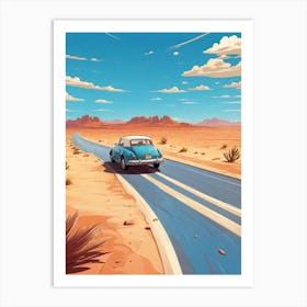 Car On The Road Art Print