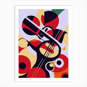 Abstract Guitar 1 Art Print