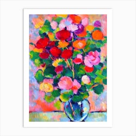 Lotus  Matisse Style Flower Art Print