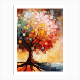 Abstract Tree Painting 3 Art Print