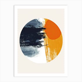 Radiant Twilights Of Modernist Rhythm Mid Century Style Art Print