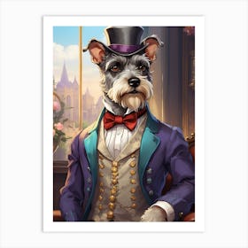 Portrait Of A Dog Art Print