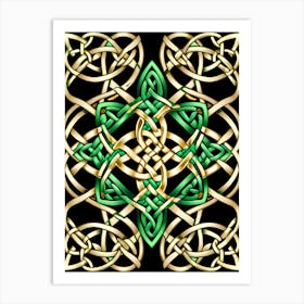 Abstract Celtic Knot 9 Art Print