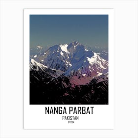 Nanga Parbat, Himalayas, Mountain, Pakistan, Nature, Art, Wall Print Art Print