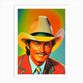 Alan Jackson Colourful Pop Art Art Print