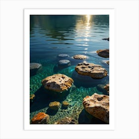 Rocks In The Water 1 Art Print