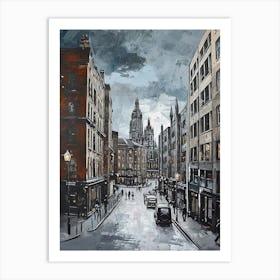 Manchester Kitsch Illustration 4 Art Print