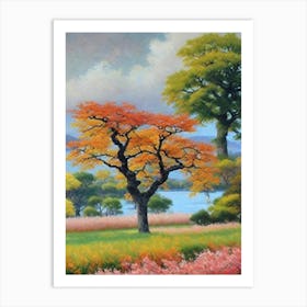 Japanese Zelkova Tree Watercolour Art Print