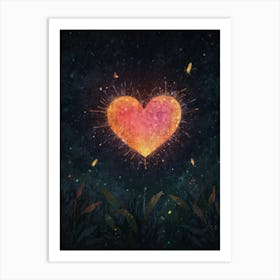 Heart In The Sky 3 Art Print