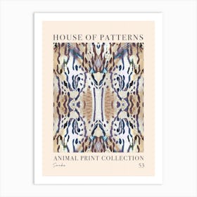 House Of Patterns Snake Animal Print Pattern 2 Art Print