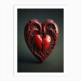 Broken Heart Art Print