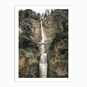 Rustic Waterfall View Art Print