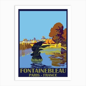 Fontainebleau Palace, Paris, France Art Print