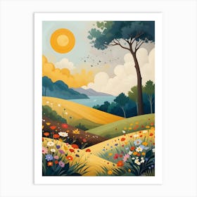 Landscape Painting 3 Art Print