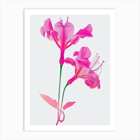 Hot Pink Gloriosa Lily 2 Art Print
