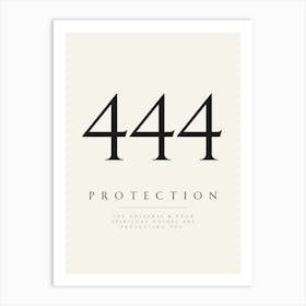 444 Angel Number Print Art Print