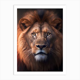 Lion Portrait 1 Art Print