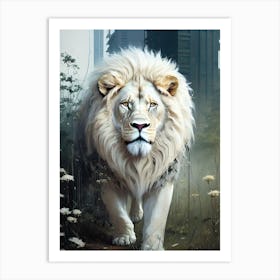 Lion In The City 5 Art Print