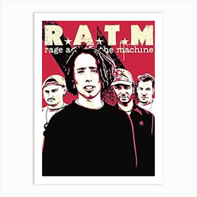 Ratm Rage Against The Machine Art Print