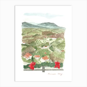 Picinisco, Valle di Comino, Italy Art Print