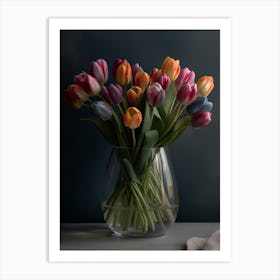 Colourful Tulips 1 Art Print