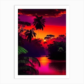 The Amazon Rainforest Pop Art Art Print