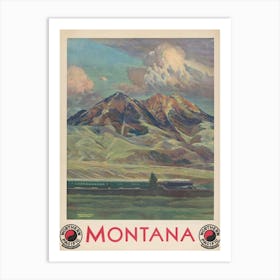 Montana Northern Pacific North Coast Limited (1920) Art Print