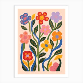 Flowers In The Garden 7 Art Print