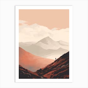 Ben Nevis Scotland 8 Hiking Trail Landscape Art Print