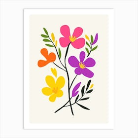 Flowers On A Branch 1 Art Print