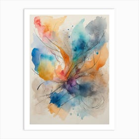 Abstract Watercolor Painting 17 Art Print