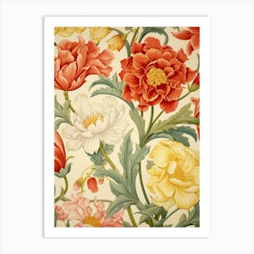 Wallpaper Floral Pattern 5 Art Print