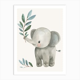 Baby Elephant Kids and Nursery 1 Art Print