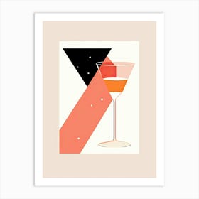 Mid Century Modern Bellini Floral Infusion Cocktail 3 Art Print