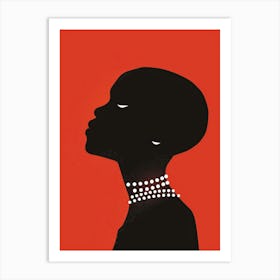 Silhouette Of A Woman 61 Art Print