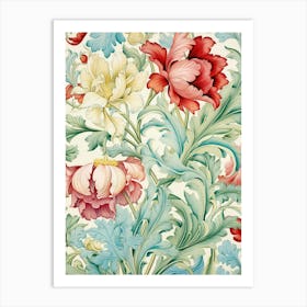 Floral Wallpaper 147 Art Print