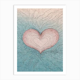 Heart Of Water 1 Art Print