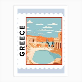 Greece 1 Travel Stamp Poster Poster