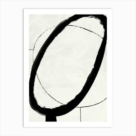 Black Strokes No 11 Art Print