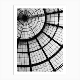 Galleria Glass Dome 3 - Milan Italy Art Print