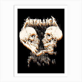 Metallichead Skulls Art Print