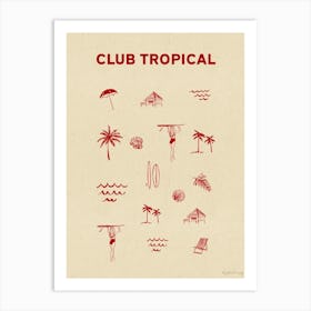 Club Tropical 1 Art Print