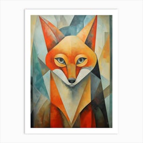 Fox Abstract Pop Art 7 Art Print