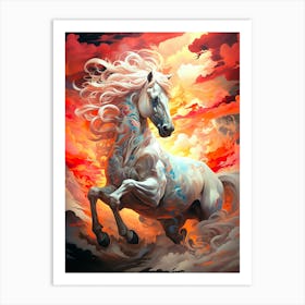 Horse In The Sky 5 Art Print