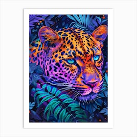 Leopard In The Jungle 51 Art Print