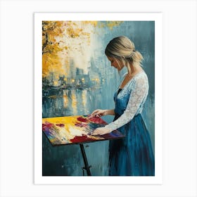 Artist Painting Art Print