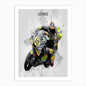 Luca Marini Riders Street Art Art Print